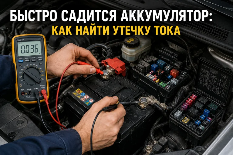 Быстро садится аккумулятор: как найти утечку тока