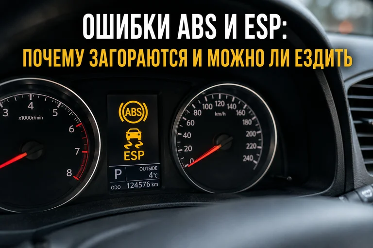 Ошибки ABS и ESP: почему загораются и можно ли ездить