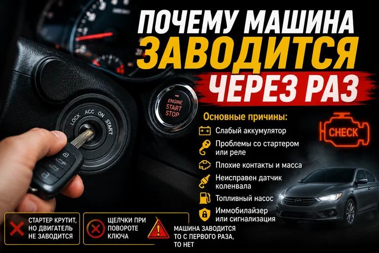 Почему машина заводится через раз