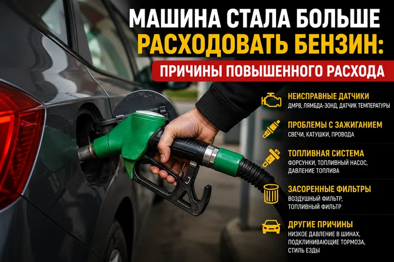 Машина стала больше расходовать бензин: причины повышенного расхода