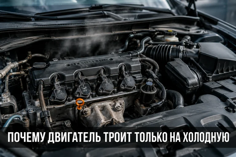 Почему двигатель троит только на холодную