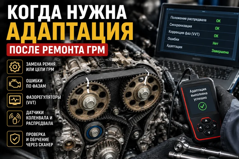 Когда нужна адаптация после ремонта ГРМ