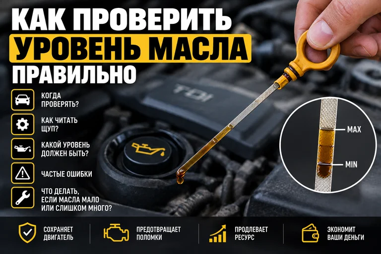 Как проверить уровень масла правильно